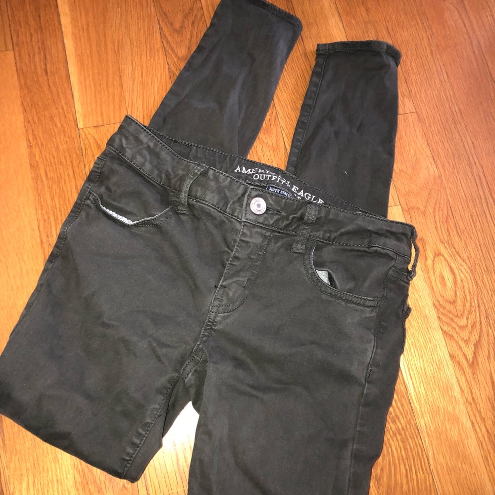 American eagle army green jeggings